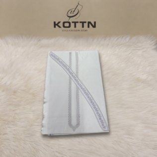 Kurta Fabric Set with Taweez Embroidery with Collar